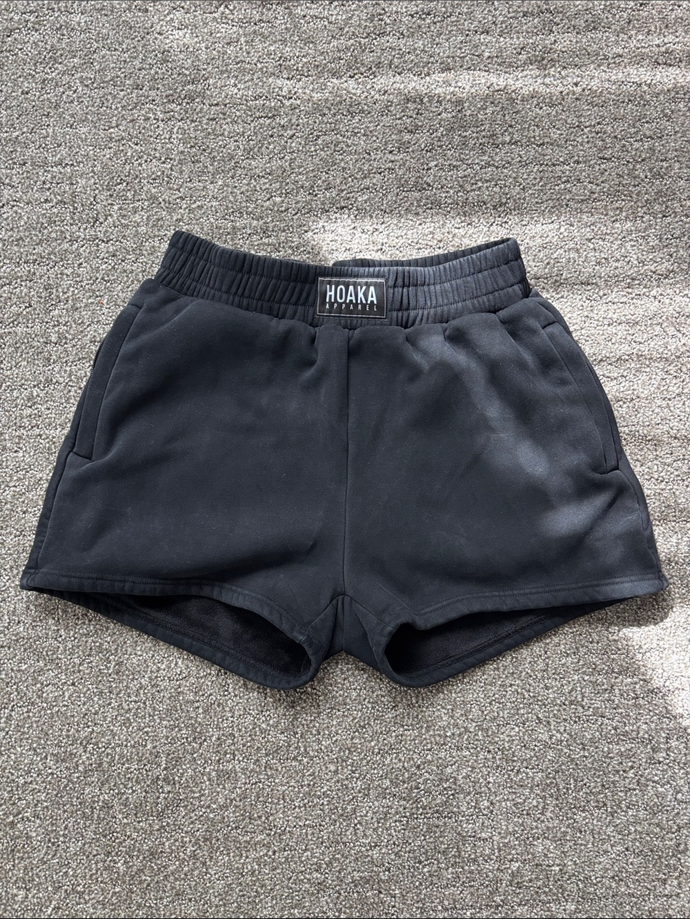 HOAKA Black Athletic Shorts for Women